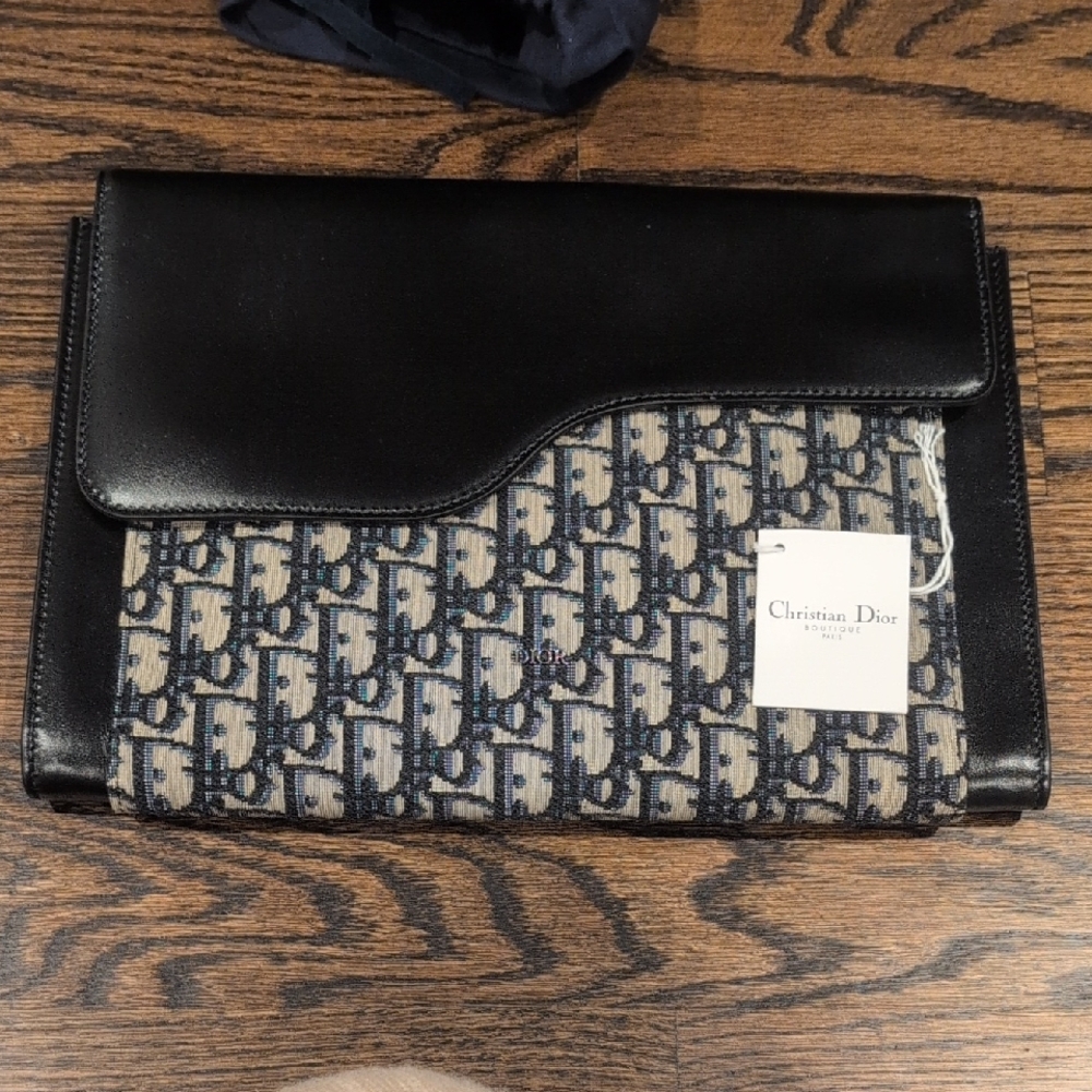Dior Black and Blue Clutch
